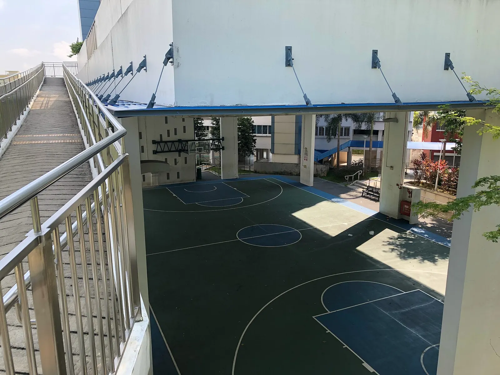 รูปตัวอย่าง · Covered public basketball court at Marsiling Rise, Singapore โดย Wzhkevin (CC BY-SA 4.0) จาก Wikimedia Commons